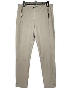 ANNETTE GÖRTZ Designer Equestrian Stretch Cuffed Hem Beige Trousers EU 40 US M